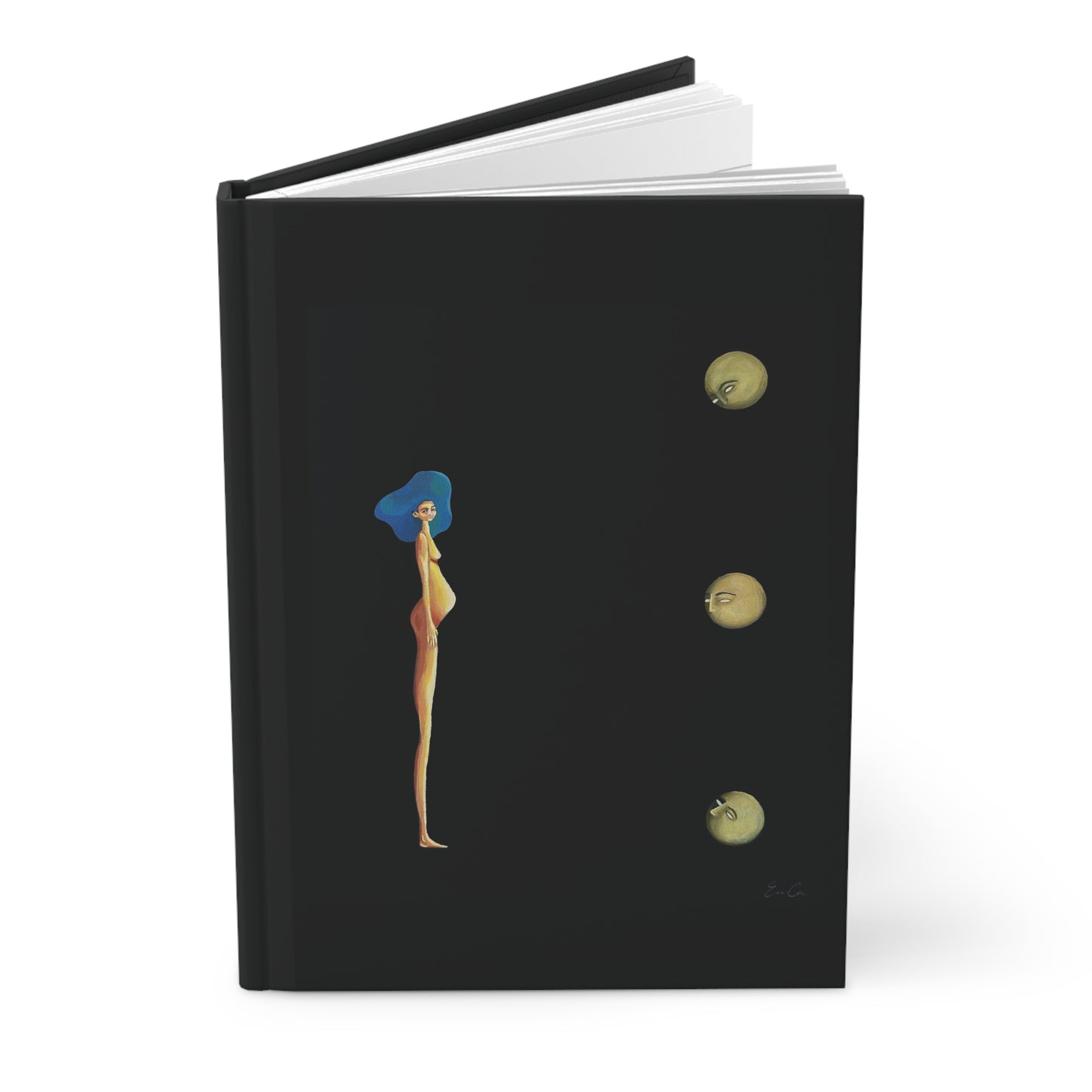 A Lotus with Two Pomegranates — Hardcover Journal