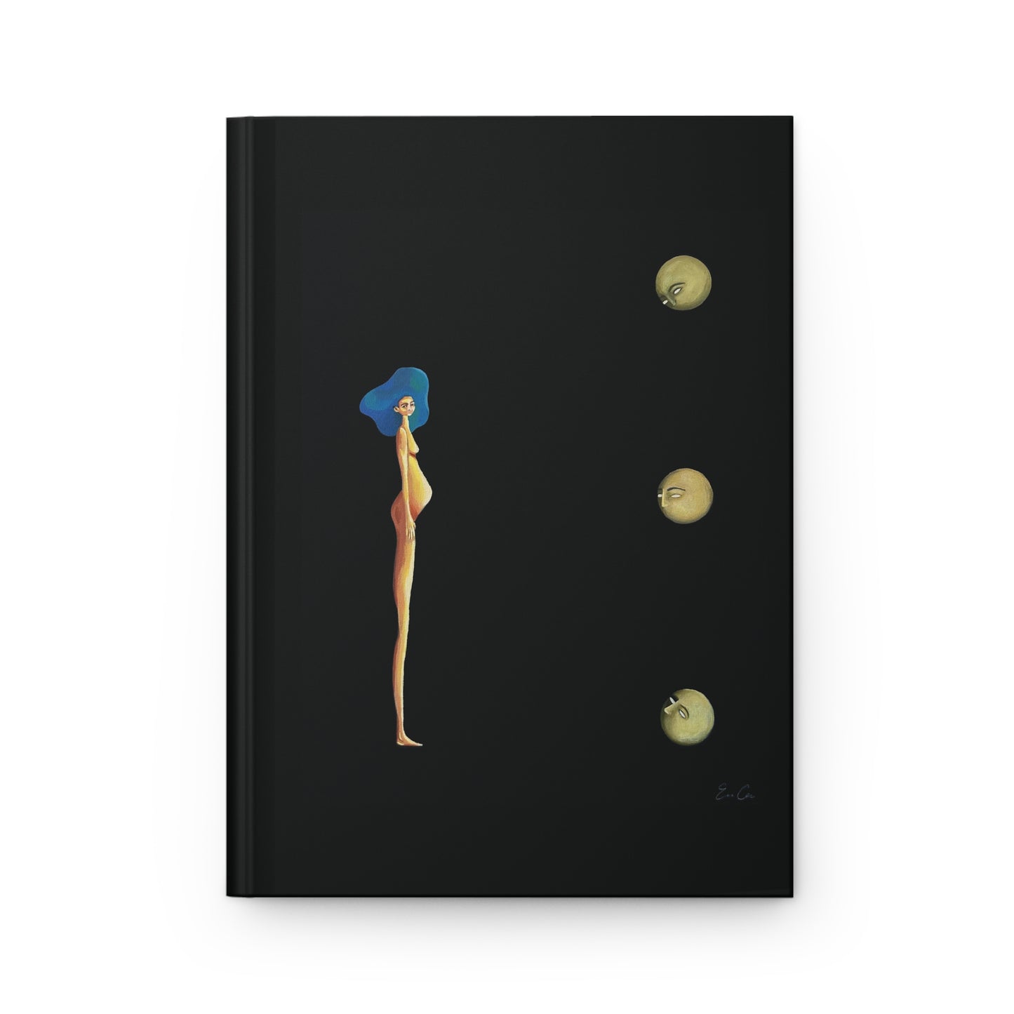 A Lotus with Two Pomegranates — Hardcover Journal