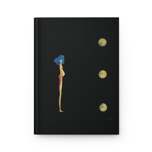 A Lotus with Two Pomegranates — Hardcover Journal